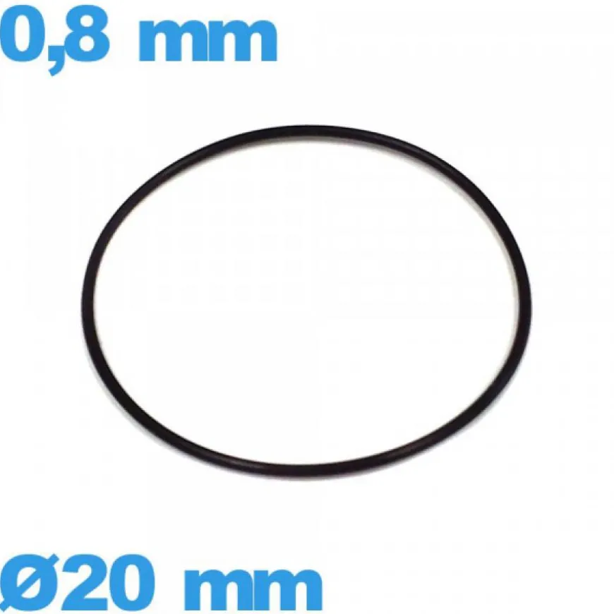 Joint 20 X 0,8 mm montre caoutchouc O-ring
