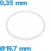 Joint  19,7 X 0,35 mm pour horlogerie blanc   de marque Sternkreuz