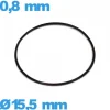 Joint  15,5 X 0,8 mm pour horlogerie NBR torique