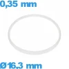 Joint  16,3 X 0,35 mm verre horlogerie Sternkreuz Cylindrique