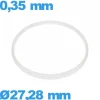 Joint  27,28 X 0,35 mm verre pour montre