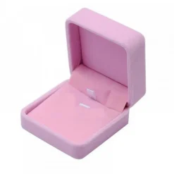 Jolie Boite Cadeau Velours Rose pour Bijou Collier 7x8 cm