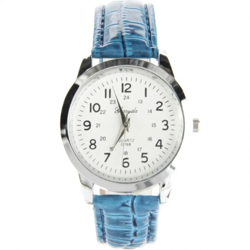 Jolie montre femme pas chère bracelet bleu