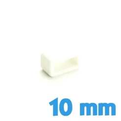 Loop de bracelet Plastique 10 mm  - Blanc