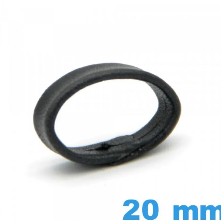 Loop pour montre Cuir véritable Vrai cuir 20 mm - Noir