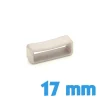 Loop pour montre Plastique 17 mm  - Gris