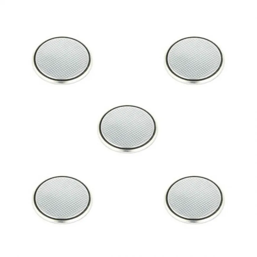 Lot de 5 Batteries CR2016 3 V lithium pour montre