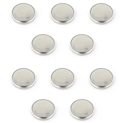 Lot de 10 Piles montre CR2032 3 V lithium