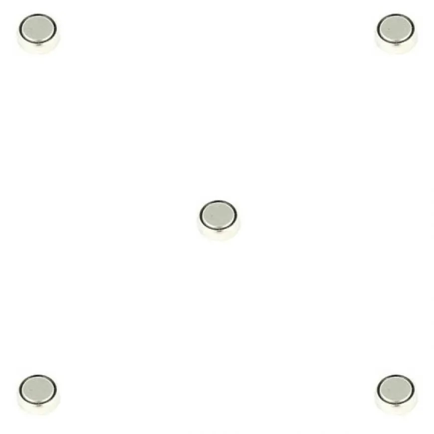 Lot de 5 Piles 1,5 V AG4 alcaline pour montre