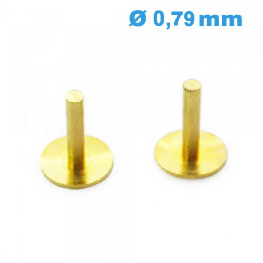 Lot 2 Pieds de Cadran pour Mouvement de Montre 0.79 mm