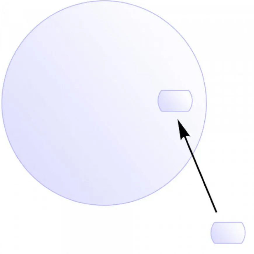 Loupe de Verre de Montre 6,2 x 7,5 mm - Minéral Suisse