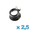 Loupe d'horlogerie avec pince x 2,5
