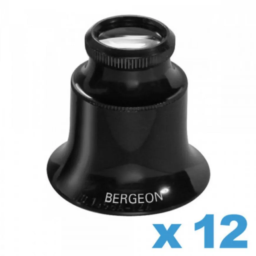 Loupe Horloger Double Lentilles x12 Bergeon Réparation Montre