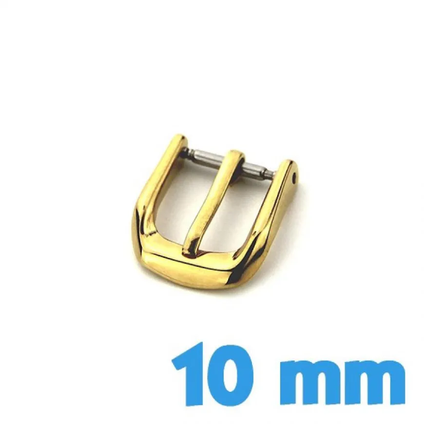 10 mm - Fermoir montre bracelet ardillon doré