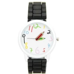 Montre à aiguille originale pas chère femme crayon