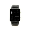 Montre a LED cuir PU noir