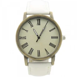 Montre Blanche Femme Chiffre Romain pas chère