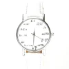 Montre blanche homme et femme pas cher