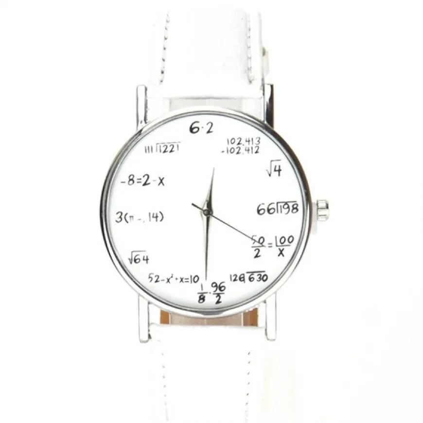 Montre blanche homme et femme pas cher