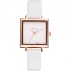 Montre blanche pas chère carrée