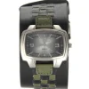 Montre bracelet cuir large noir de marque Excellanc