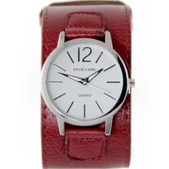 Montre bracelet de force femme Excellanc rouge