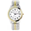 Montre Bracelet Elastique Dateur Bicolore Excellanc