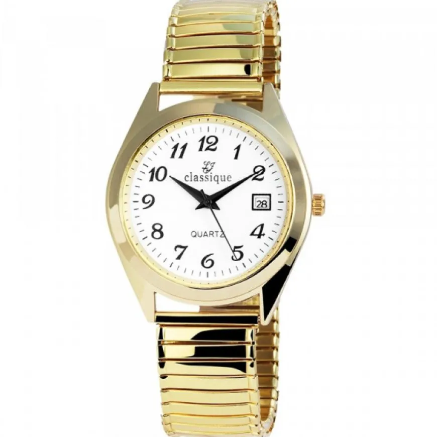 Montre Bracelet Elastique Doré