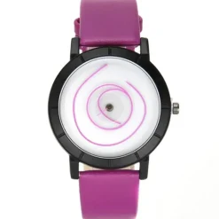 Montre bracelet fushia futuriste