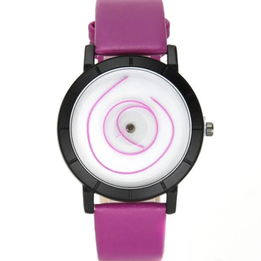 Montre bracelet fushia futuriste