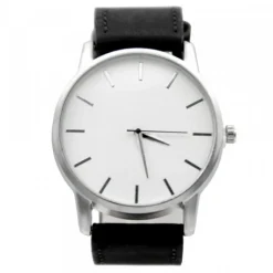 Montre Bracelet Noir Cuir PU pas chère