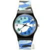 Montre camouflage légère pas chère bleu
