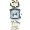 Montre carrée femme bicolore