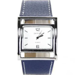 Montre carrée unisexe cuir