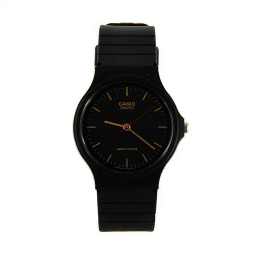 Montre Casio dorée noire résine pas chère