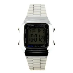 Montre Casio pas chère multifonction grand cadran LCD date, lumière alarme