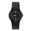 Montre Casio pas chère noire repères blanc rouge