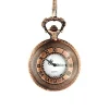 Montre chiffres romains gousset pas chère bronze  vintage + chaine