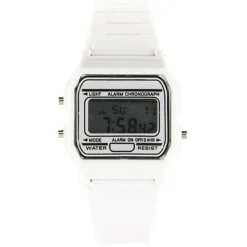 Montre chronographe blanche pas chère