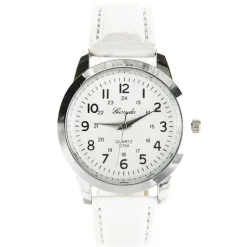 Montre classe pas chère bracelet blanc