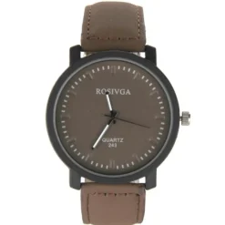 Montre classique pour homme pas chère marron