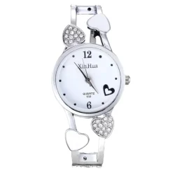 Montre clip argent femme qualité