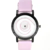Montre cuir rose tendance