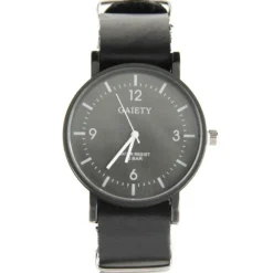 Montre de qualité pas chère homme bracelet NATO noir
