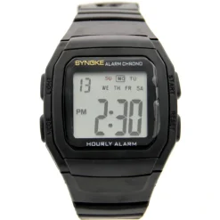 Montre Digitale Homme Multifonction Plastique Noir