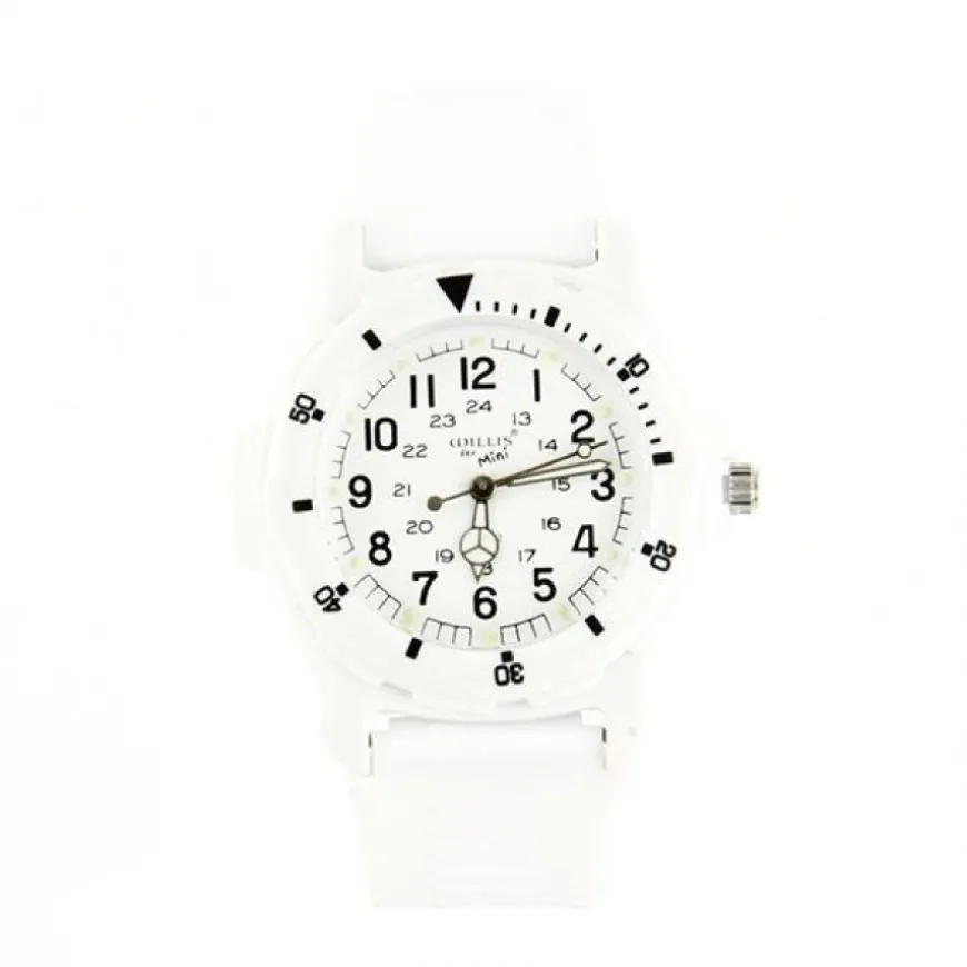 Montre femme enfant pas chère blanc Willis