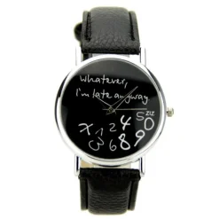 Montre femme et homme original bracelet cuir PU
