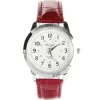 Montre femme pas chère bracelet rouge mode moderne