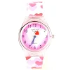 Montre fille coeur rose pas chère enfant