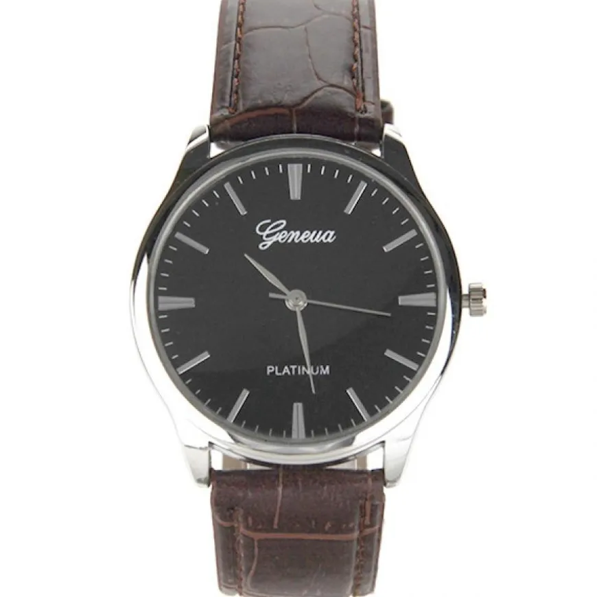 Montre geneva homme épurée pas chère